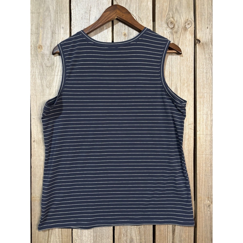 Toad & Co Swifty Pocket Tank Women's Large Sleeveless Striped Top - Picture 2 of 6